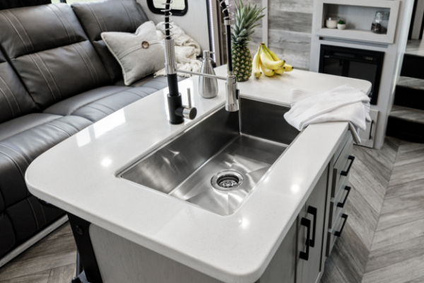 white counter top